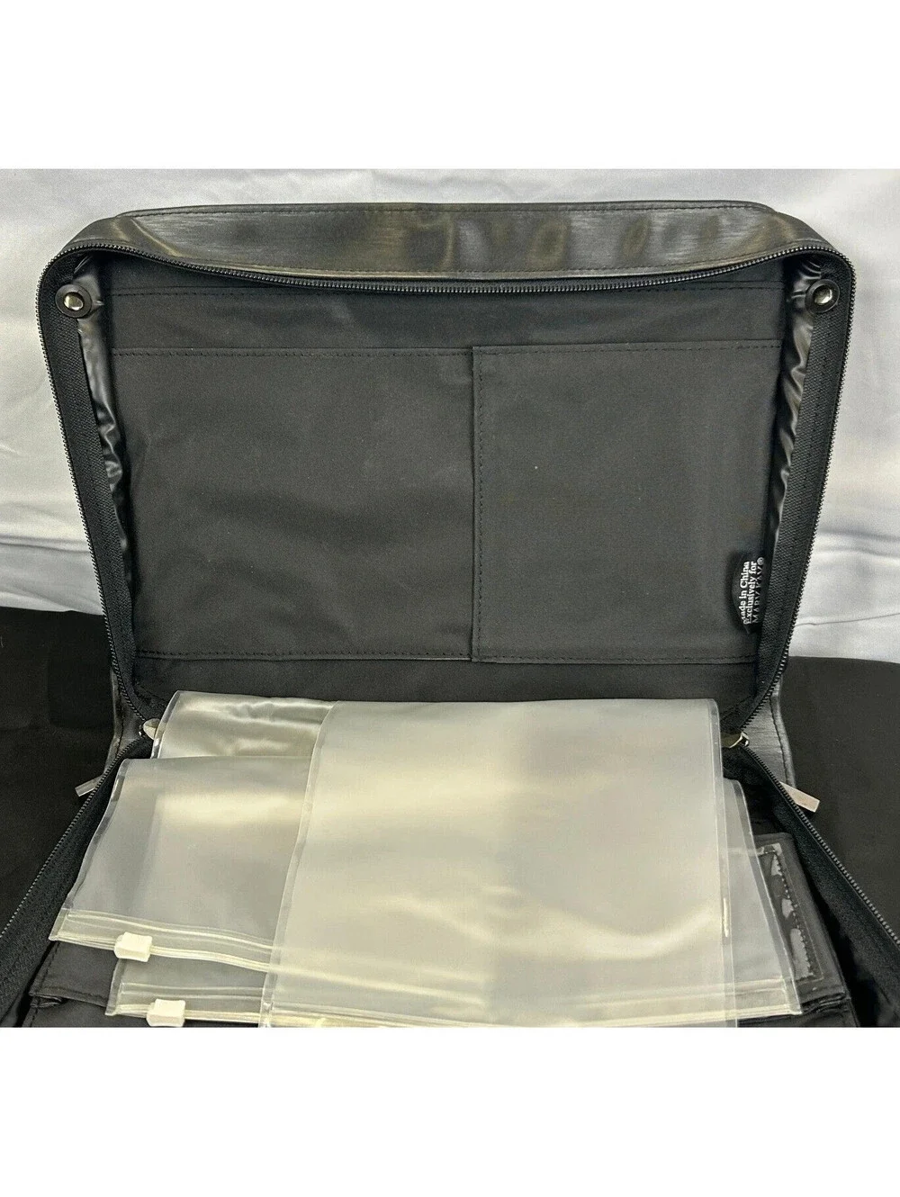Mary Kay Black Cosmetic Travel Bag Organizer with Strap and Inserts